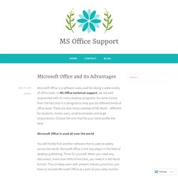 Microsoft Office and its Advantages – MS Office Support
