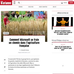 Comment Microsoft se fraie un chemin dans l'agriculture française