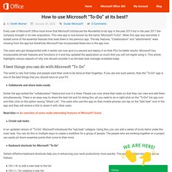 How to use Microsoft “To-Do” at its best? - Office.com/Setup