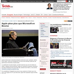 Apple pèse plus que Microsoft en Bourse