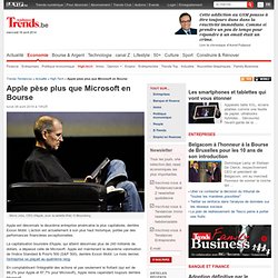 Apple pèse plus que Microsoft en Bourse