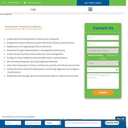 Microsoft Azure Training In Noida - Certification,Request DEMO Class