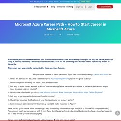 Azure Certification & Job Details