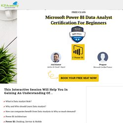 Microsoft Power BI Data Analyst Certification For Beginners