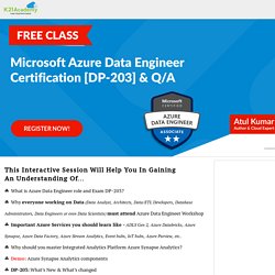 Microsoft Azure Data Engineer Certification [DP-203] & Q/A