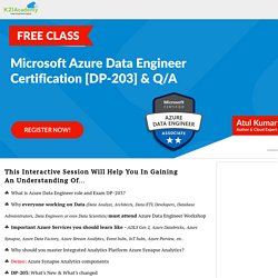 Microsoft Azure Data Engineer Certification [DP-203] & Q/A