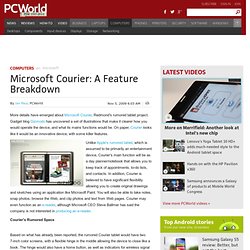 Microsoft Courier: A Feature Breakdown - PCWorld