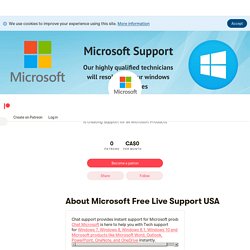 Microsoft Free Live Support USA is creating Support for all Microsoft Products