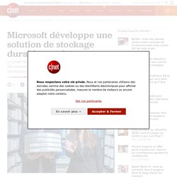 Microsoft développe une solution de stockage durable sur du verre
