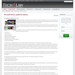 Microsoft device update for lawyers