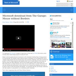 Microsoft download from The Garage: Mouse without Borders - Next at Microsoft