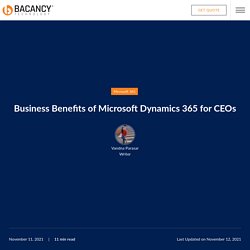 Microsoft Dynamics 365 for CEO: A Business Owners Guide