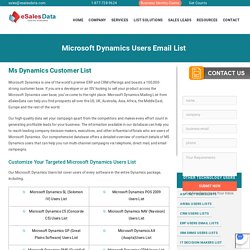 Microsoft Dynamics Users List