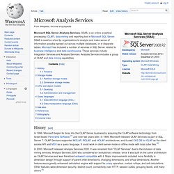 Microsoft Analysis Services