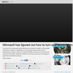 Microsoft has figured out how to turn any surface into a touch screen Video
