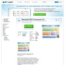 Microsoft .NET Framework 3.5 - Free App for Windows