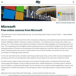 Microsoft - Free Courses from Microsoft