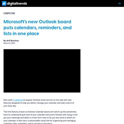 Microsoft Outlook on the Web Gets Improved Calendar View