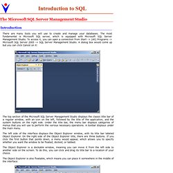 Microsoft Visual Basic Databases - Introduction to SQL