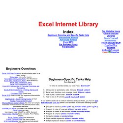 Free Microsoft Excel Leaning Materials