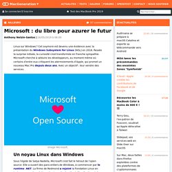 Microsoft : du libre pour azurer le futur