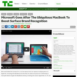 Microsoft Goes After The Ubiquitous MacBook To Boost Surface Brand Recognition