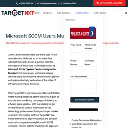 Microsoft SCCM Users Mailing list