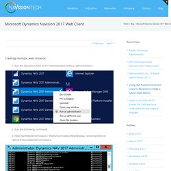 Microsoft Dynamics NAV application solutions