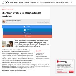 Microsoft Office 365 sous toutes les coutures