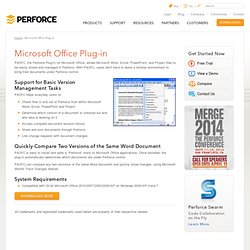 Plug-in for Microsoft Office