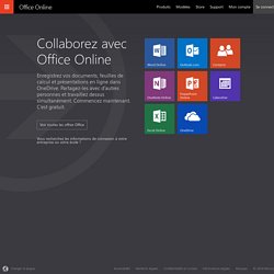 Microsoft Office Online - Word, Excel et PowerPoint sur le web
