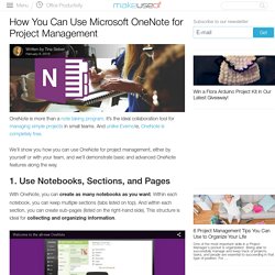How You Can Use Microsoft OneNote for Project Management