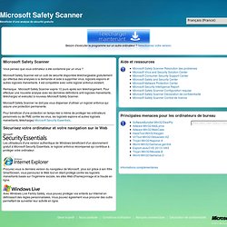 Outil de suppression de virus Microsoft Safety Scanner