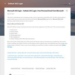 Microsoft 365 login - Outlook 365 Login