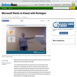 Microsoft Wants to Kinect with Pentagon