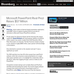 Microsoft PowerPoint Rival Prezi Raises $57 Million