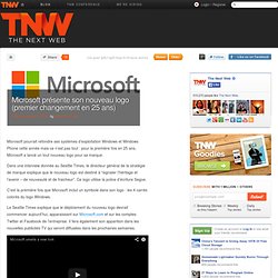 Microsoft présente son nouveau logo (premier changement en 25 ans)