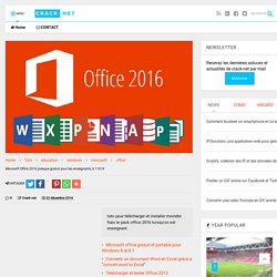 Microsoft Office 2016 presque gratuit pour les enseignants, à 11€10