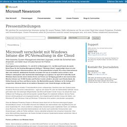 verschiebt mit Windows Intune die PC-Verwaltung in die Cloud