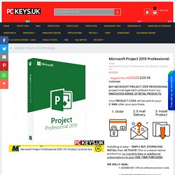 Project 2019 product key uk