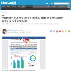 Microsoft pushes Office inking, Insider, and Morph tools to iOS and Mac