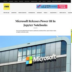 Microsoft Releases Power BI In Jupyter Notebooks