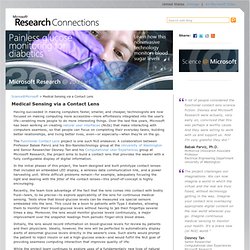 Research Connections: Science at Microsoft - Medical Sensing via a Contact Lens