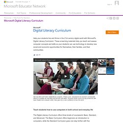 Microsoft Digital Literacy Curriculum