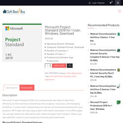 Buy Microsoft Project Standard 2019 for 1 User, Windows, Download - SoftBest2Buy