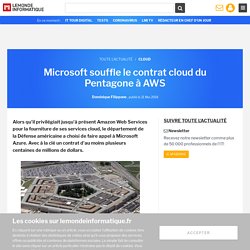 Microsoft souffle le contrat cloud du Pentagone à AWS