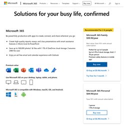 Buy Microsoft 365 Family & Personal Subscriptions, and Office 2019 - Microsoft Store
