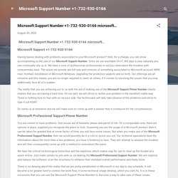 Microsoft Support Number +1-732-930-0166 microsoft…