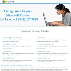 Microsoft Support Number  1 (844) 307 9949