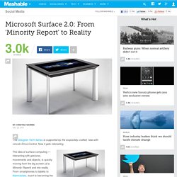 Microsoft Surface 2.0: From 'Minority Report' to Reality